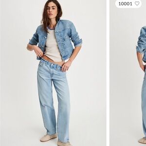 Two pairs of Levi’s baggy dad jeans